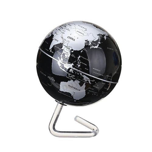 Design Globus - Weltkugel - Sockel (Schwarz & Silber)