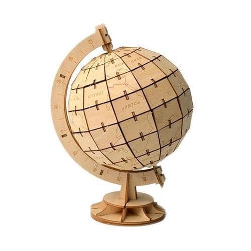 3D Globus Puzzle - Weltkugel - Aus Holz