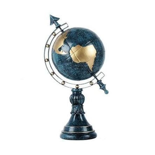 Globus - Weltkugel - Blaue Statuette (40Cm)